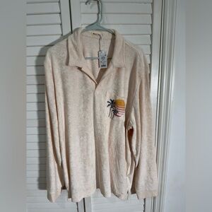 Marine Layer LS Terry Out Graphic Polo